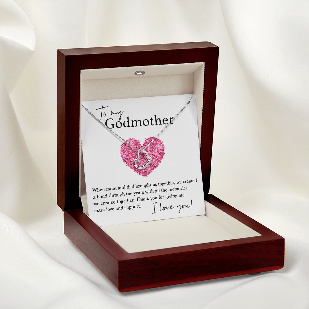 To My Godmother copy Delicate Heart necklace
