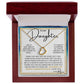 Dance In The Rain - To My Daughter Delicate Heart necklace